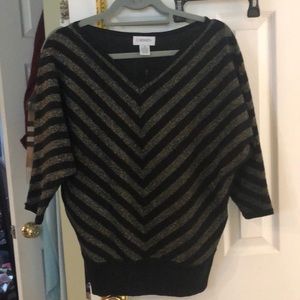 Carmen by Carmen Marc valvo black/lurex sweater